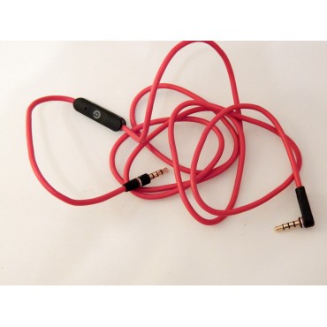 Оригинальный кабель с управлением и микрофоном для наушников Beats, длина: 1,4 м ч-красный